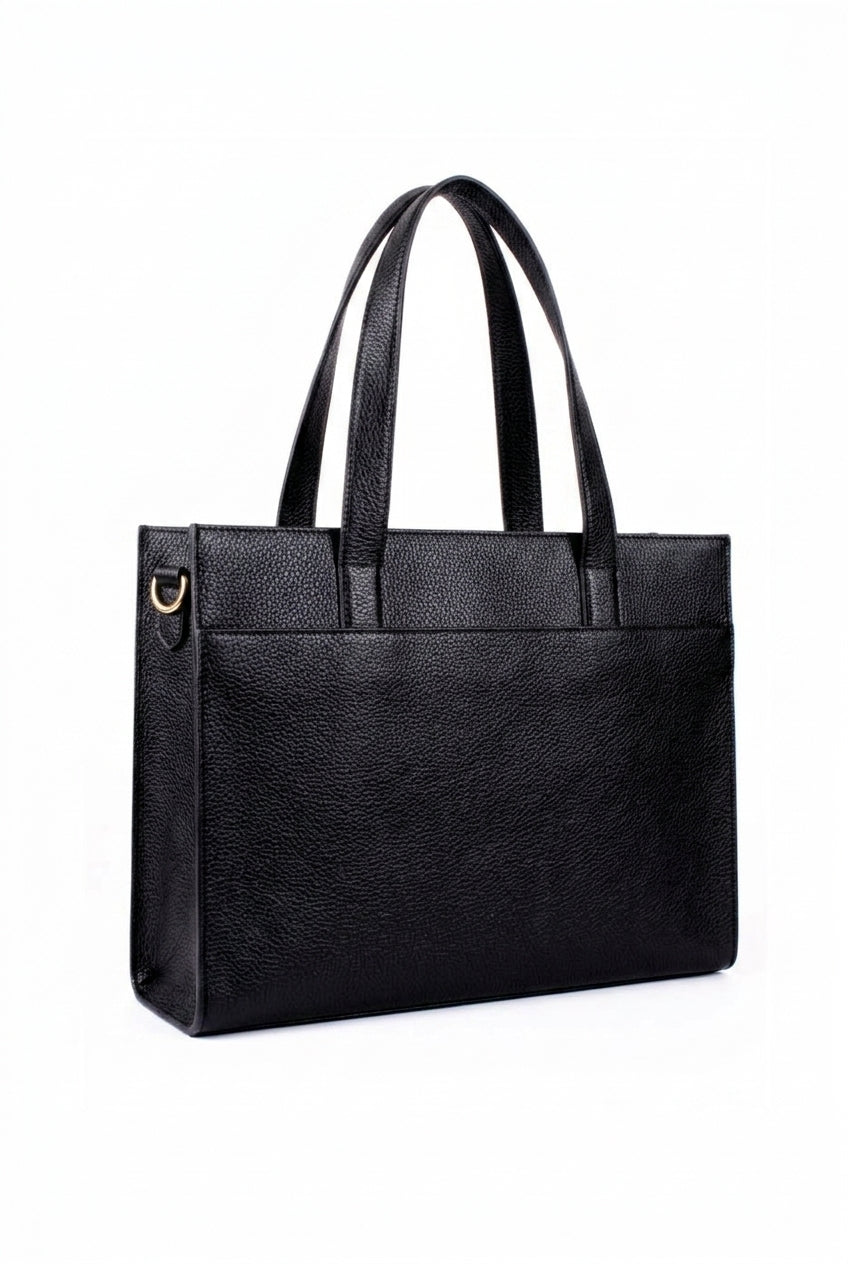Alba Leather Tote - Pebbled Leather