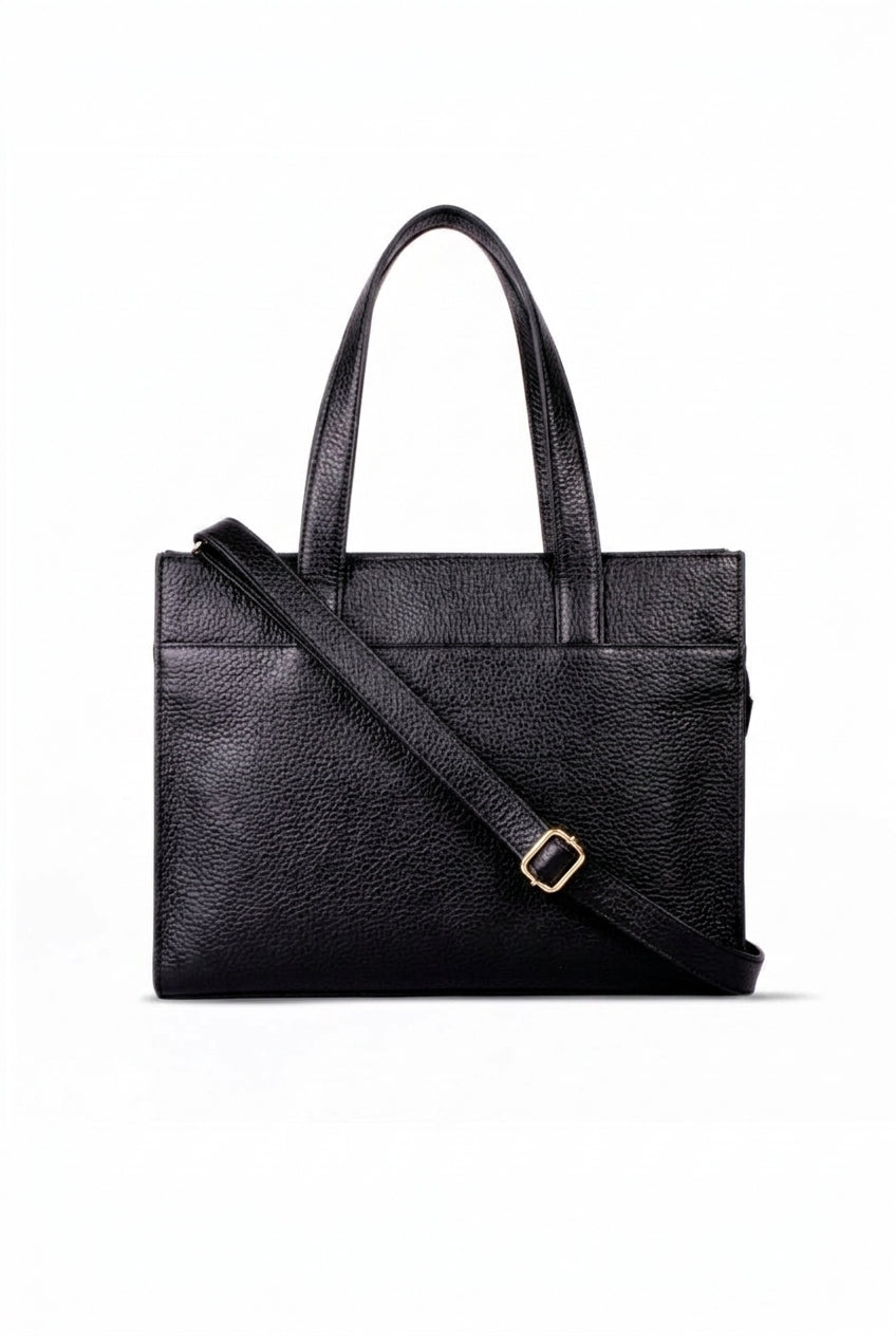 Alba Leather Tote - Pebbled Leather