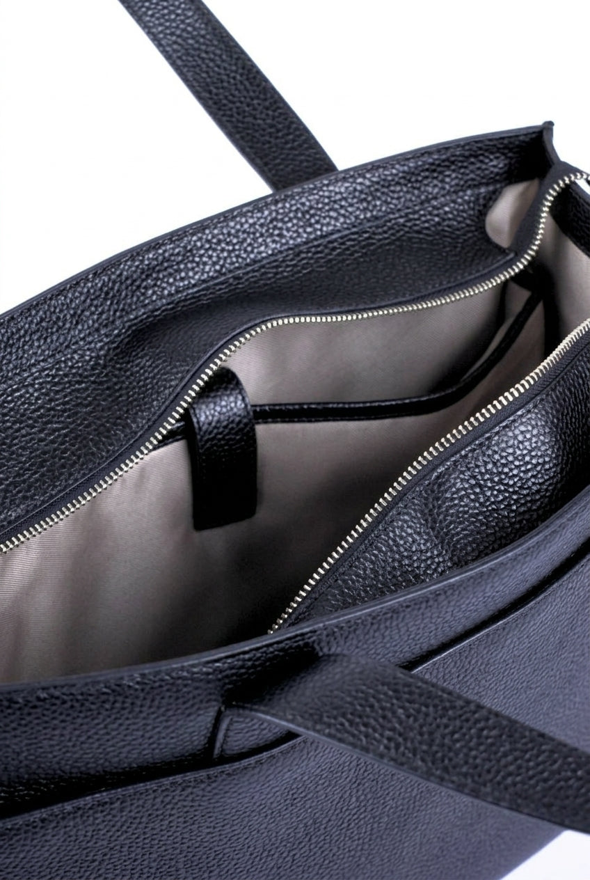 Alba Leather Tote - Pebbled Leather