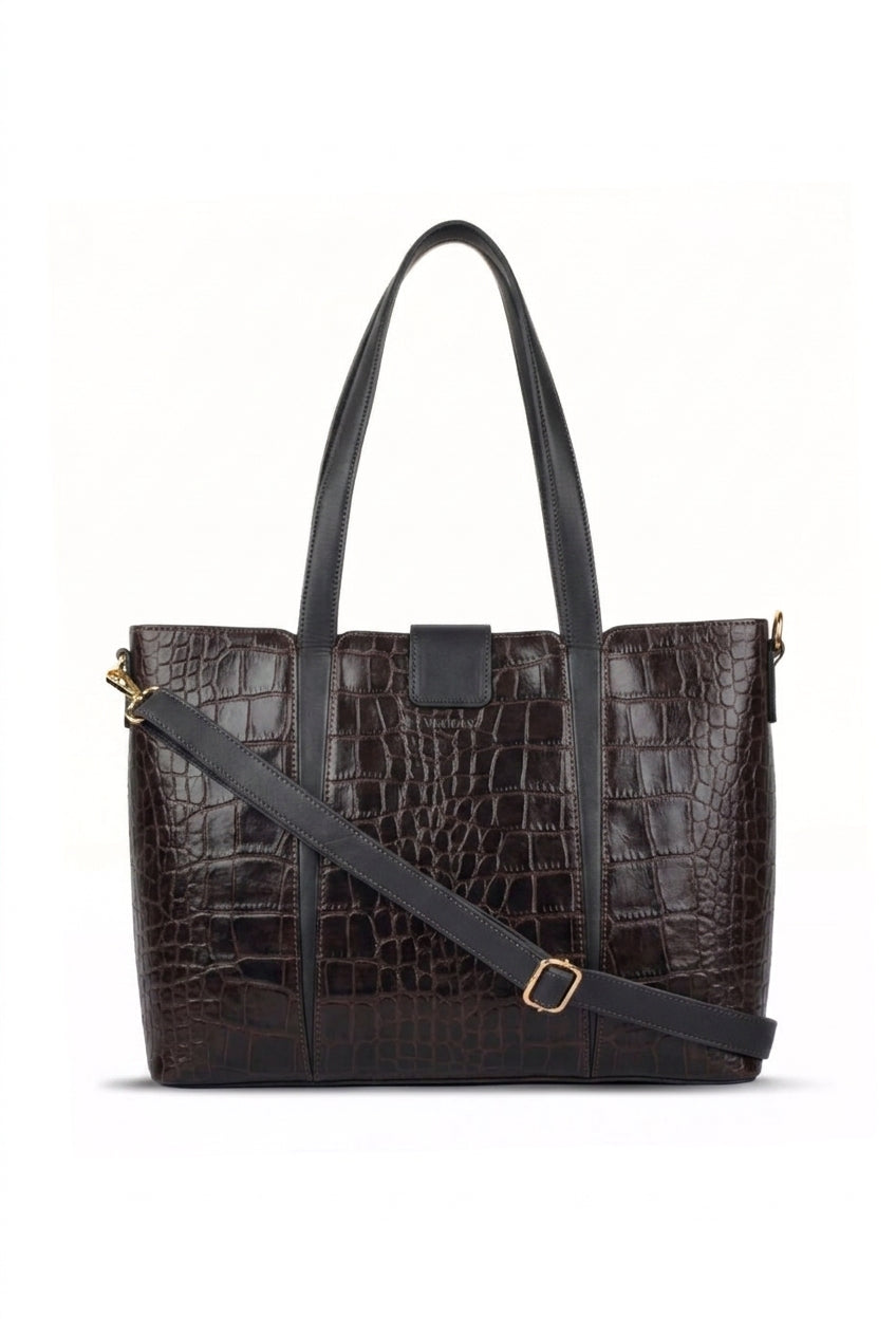 Valora Work Tote - Brown