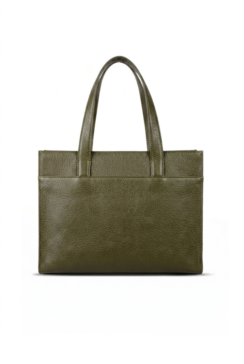 Alba Leather Tote - Pebbled Leather