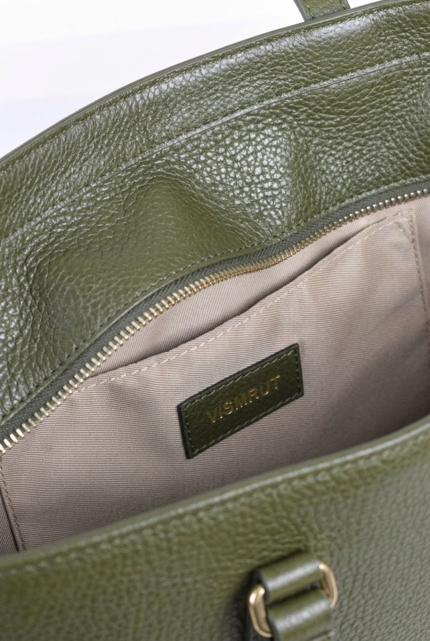 Alba Leather Tote - Pebbled Leather