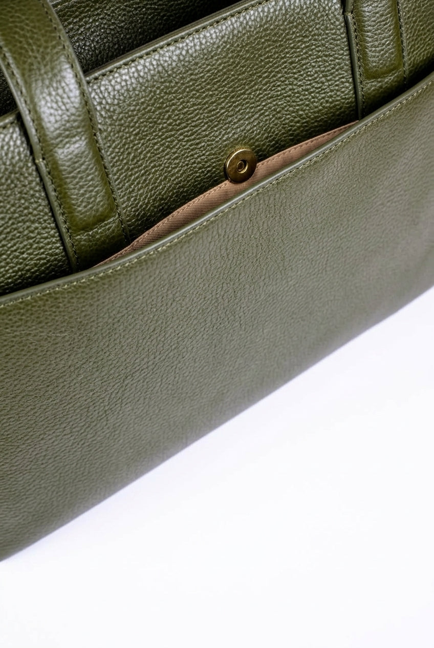 Alba Leather Tote - Pebbled Leather